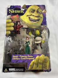 VTG Dreamworks McFarlane Shrek Mini Figures RARE HTF Donkey Fiona Lord  Farquaad