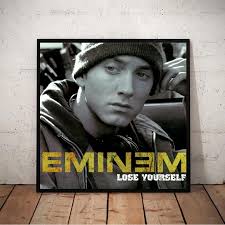 Eminem Lose Yourself Music Song Hip Hop Music Album Cover Poster Prints  Wall Art Canvas Painting Picture Photo Room, decoración del hogar